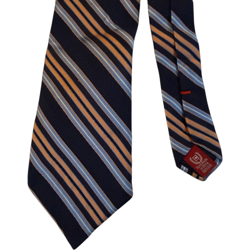 🌺𝐂𝐇𝐀𝐏𝐒 𝐍𝐀𝐕𝐘 𝐎𝐑𝐀𝐍𝐆𝐄 𝟏𝟎𝟎% 𝐒𝐈𝐋𝐊 𝐓𝐈𝐄 - Picture 3 of 6